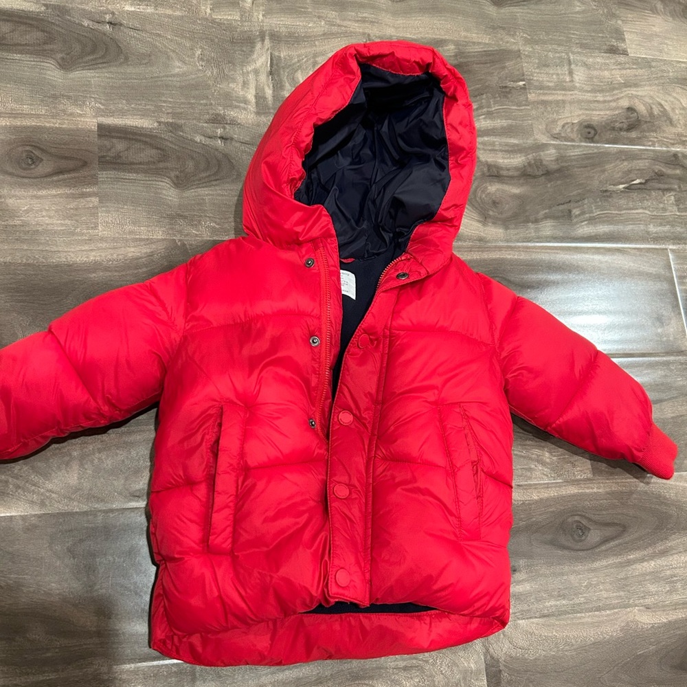 Zara baby - red puffer jacket LIKE NEW!